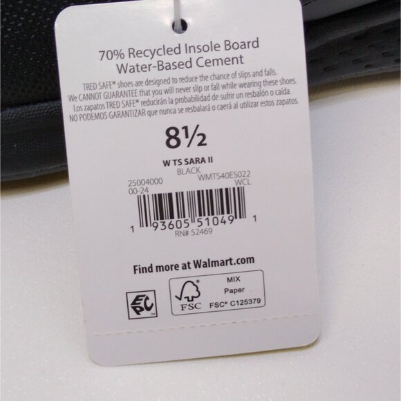 TredSafe Sara 2 Slip-Resistant Anti-Fatigue Enduropro Comfort Footbed Womens 8.5 - Picture 10 of 10